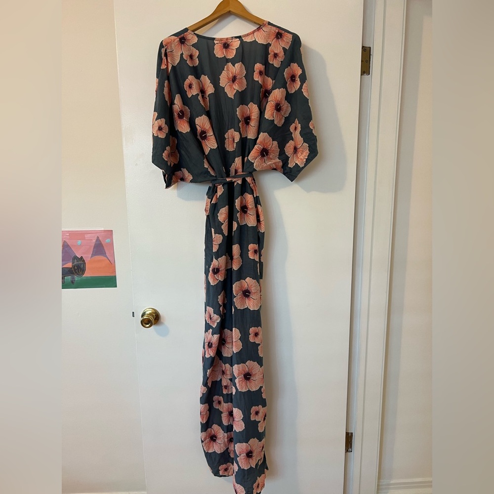 Acacia Nahiku Wrap Dress Hibiscus Print medium - Picture 4 of 5